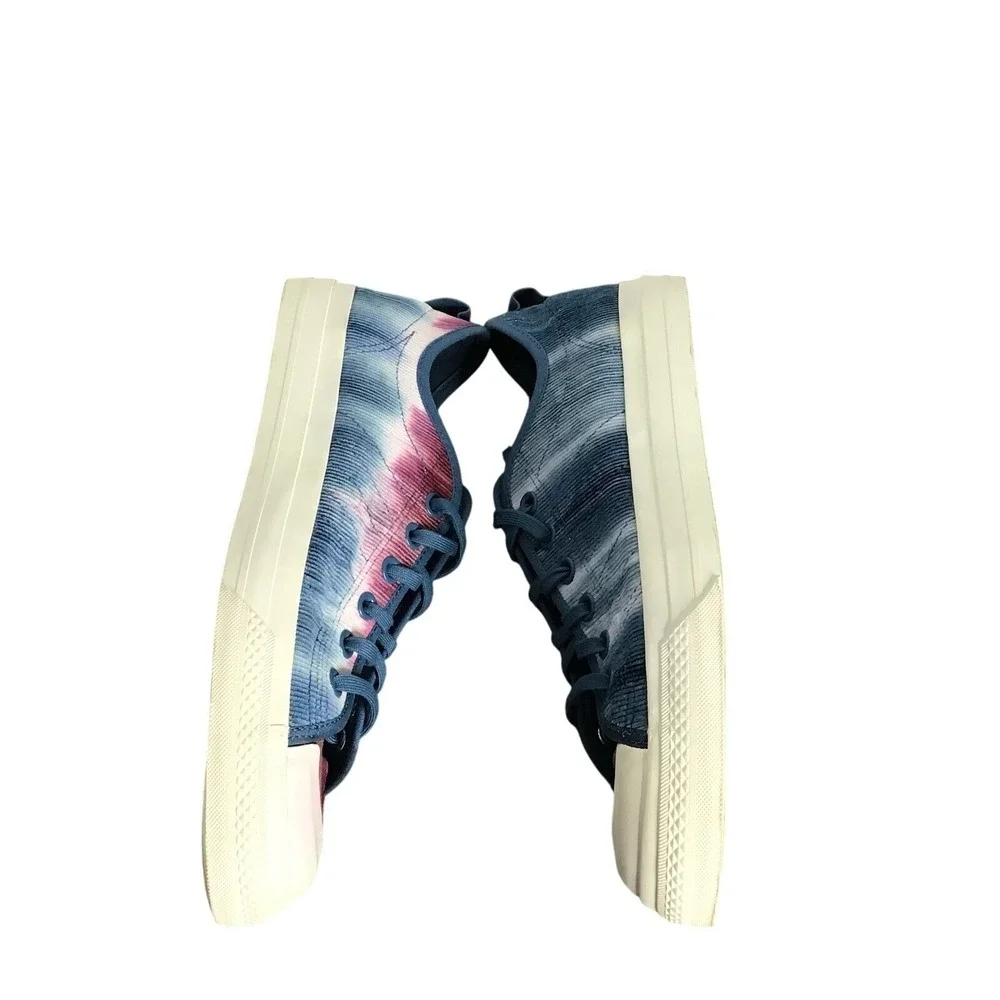 Adidas Nizza Corduroy Tie Dye‎ Low Top Sneakers Women Sz 7 Blue Pink White